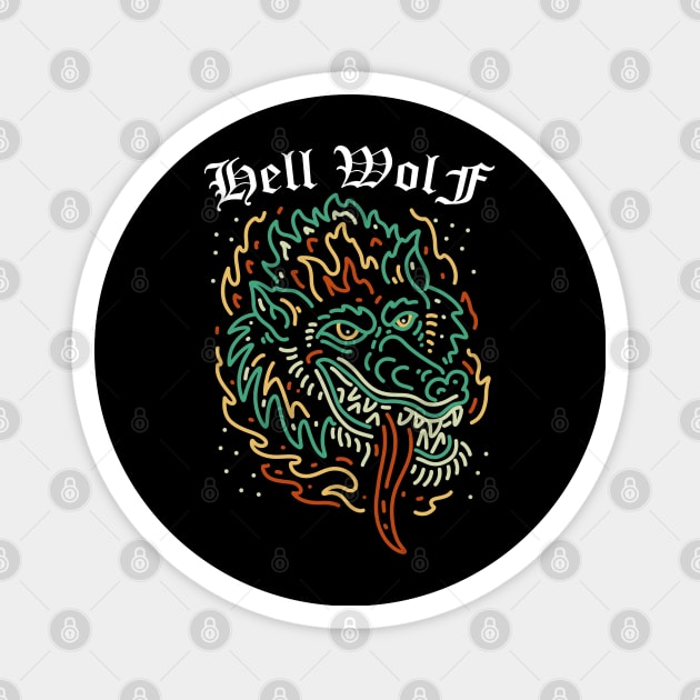 hell wolf Magnet by donipacoceng